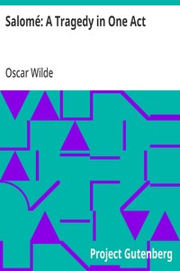 Salomé: A Tragedy in One Act — Oscar Wilde cover
