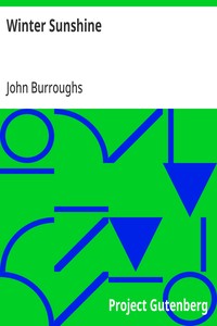 Winter Sunshine — John Burroughs cover