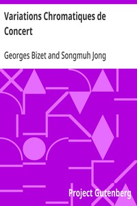 Variations Chromatiques de Concert: MP3, MIDI and PDF files — Georges Bizet cover