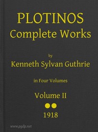 Plotinos: Complete Works, v. 2: In Chronological Order, Grouped in Four Periods — Plotinus cover
