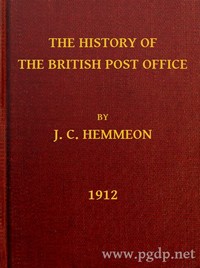 The History of the British Post Office — Joseph Clarence Hemmeon cover