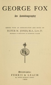 George Fox: An Autobiography — George Fox cover