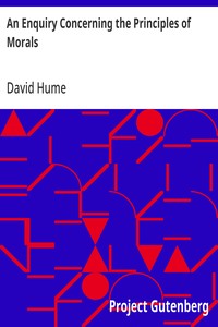 An Enquiry Concerning the Principles of Morals — David Hume cover