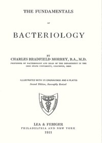 The Fundamentals of Bacteriology — Charles Bradfield Morrey cover