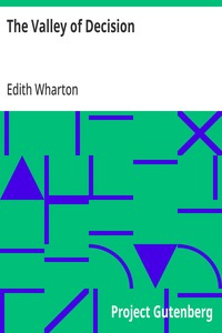 The Valley of Decision — Edith Wharton cover