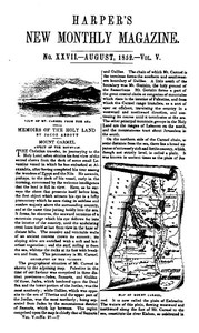 Harper's New Monthly Magazine, No. XXVII, August 1852, Vol. V — Various cover
