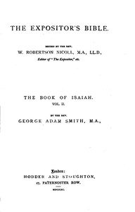 The Expositor's Bible: The Book of Isaiah, Volume 2 (of 2) — George Adam Smith cover