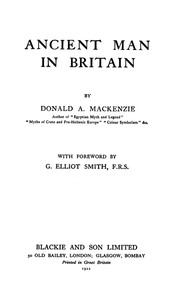 Ancient Man in Britain — Donald A. (Donald Alexander) Mackenzie cover