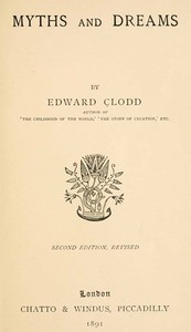 Myths and Dreams — Edward Clodd cover