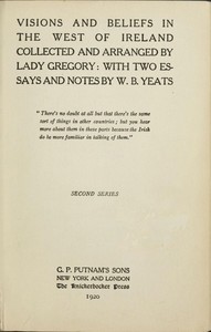 Visions and Beliefs in the West of Ireland, Second Series — Anonymous cover