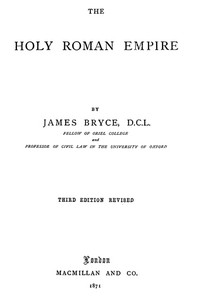 The Holy Roman Empire — James Bryce, Viscount Bryce cover