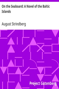 On the Seaboard: A Novel of the Baltic Islands — August Strindberg cover