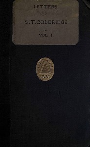 Letters of Samuel Taylor Coleridge, Vol. 1 (of 2) — Samuel Taylor Coleridge cover