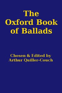 The Oxford Book of Ballads — Anonymous cover