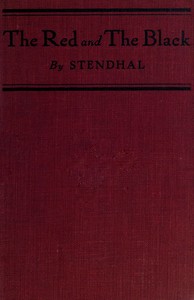 The Red and the Black: A Chronicle of 1830 — Stendhal cover