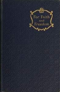 For Faith and Freedom — Walter Besant cover
