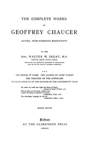 Chaucer's Works, Volume 3 — The House of Fame; The Legend of Good Women; The Treatise on the Astrolabe; The Sources of the Canterbury Tales — Geoffrey Chaucer cover
