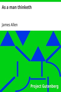 As a man thinketh — James Allen cover