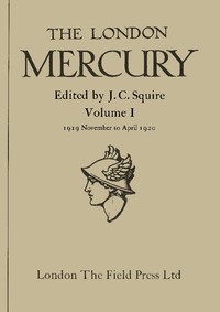 The London Mercury, Vol. I, Nos. 1-6, November 1919 to April 1920 cover