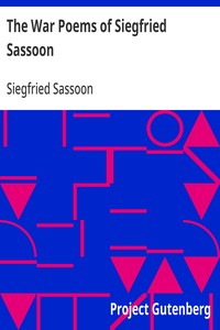 The War Poems of Siegfried Sassoon — Siegfried Sassoon cover
