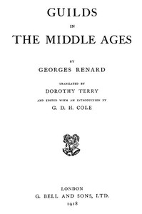 Guilds in the Middle Ages — Georges François Renard cover
