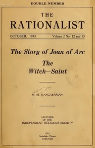 The Story of Joan of Arc the Witch-Saint — M. M. (Mangasar Mugurditch) Mangasarian cover