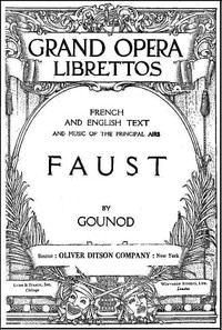 Faust: A Lyric Drama in Five Acts — Charles Gounod cover