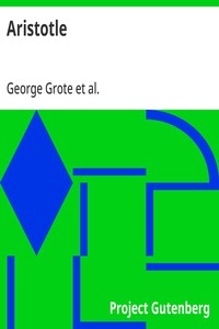 Aristotle — George Grote cover