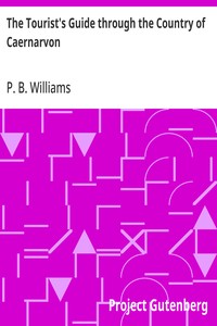 The Tourist's Guide through the Country of Caernarvon: containing a short sketch of its History, Antiquities, &c. — P. B. (Peter Bailey) Williams cover