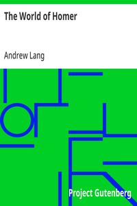 The World of Homer — Andrew Lang cover