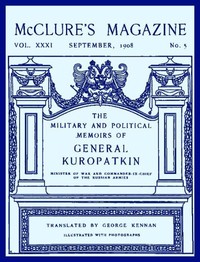 McClure's Magazine, Vol. XXXI, September 1908, No. 5 — Various cover