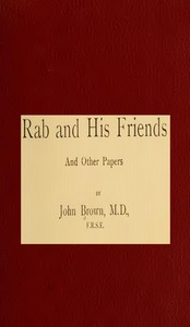 Horae subsecivae. Rab and His Friends, and Other Papers cover