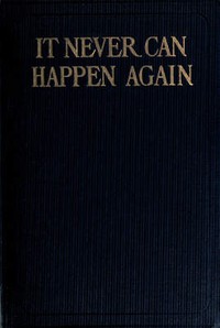 It Never Can Happen Again — William De Morgan cover