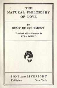 The Natural Philosophy of Love — Remy de Gourmont cover