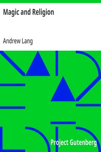 Magic and Religion — Andrew Lang cover