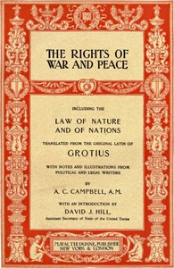 The Rights of War and Peace — Hugo Grotius cover
