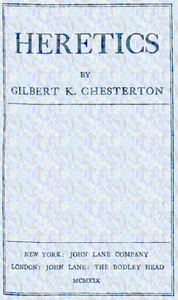 Heretics — G. K. (Gilbert Keith) Chesterton cover