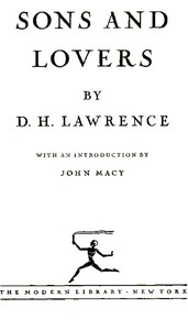 Sons and Lovers — D. H. (David Herbert) Lawrence cover
