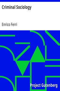 Criminal Sociology — Enrico Ferri cover
