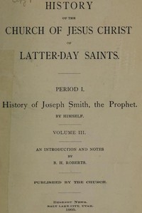 History of the Church of Jesus Christ of Latter-day Saints, Volume 3 — Joseph, Jr. Smith cover