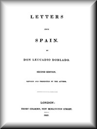 Letters from Spain — Joseph Blanco White cover