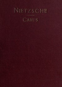 Nietzsche and Other Exponents of Individualism — Paul Carus cover