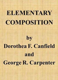 Elementary Composition — Dorothy Canfield Fisher cover