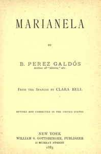 Marianela — Benito Pérez Galdós cover