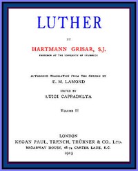 Luther, vol. 2 of 6 — Hartmann Grisar cover