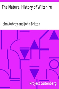 The Natural History of Wiltshire — John Aubrey cover