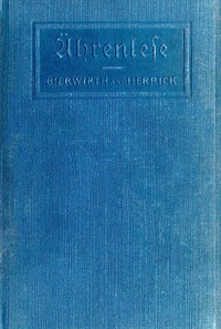 Ährenlese: A German Reader with Practical Exercises — Anonymous cover