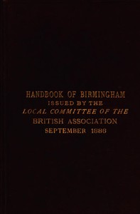 Handbook of Birmingham: Prepared for the Members of the British Association, 1886 cover