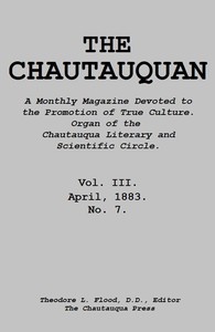 The Chautauquan, Vol. 03, April 1883 — Chautauqua Literary and Scientific Circle cover