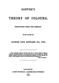 Goethe's Theory of Colours — Johann Wolfgang von Goethe cover